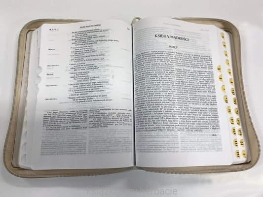 Biblia Tysiąclecia - Pismo Święte Starego i Nowego Testamentu (ecru futerał, paginatory) 2.jpg