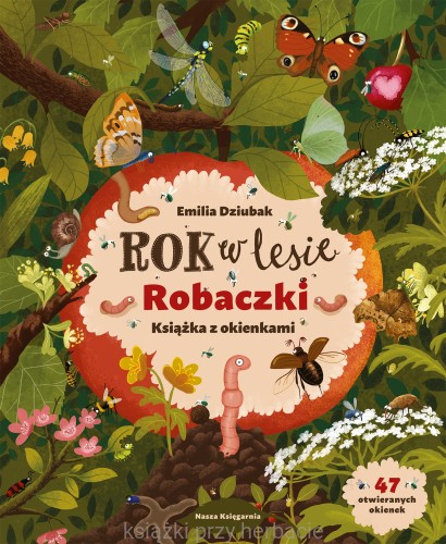 Rok w lesie. Robaczki. Książka z okienkami_ksiegarniaksiazkiprzyherbacie.jpg