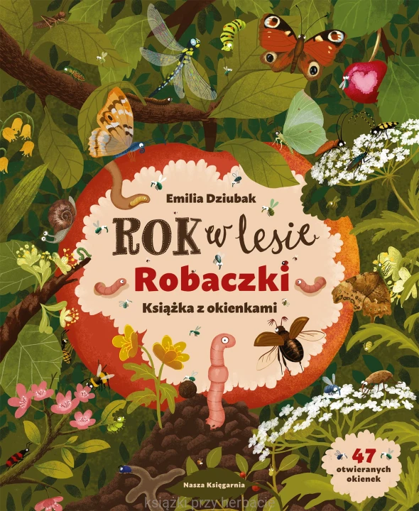 Rok w lesie. Robaczki. Książka z okienkami_ksiegarniaksiazkiprzyherbacie.jpg