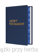 Nowy Testament z paginatorami i infografikami (wersja złota, format A5)