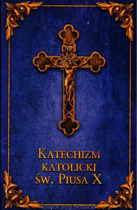 Katechizm Katolicki św. Piusa X (granat)_ksiegarniaksiazkiprzyherbacie.jpg