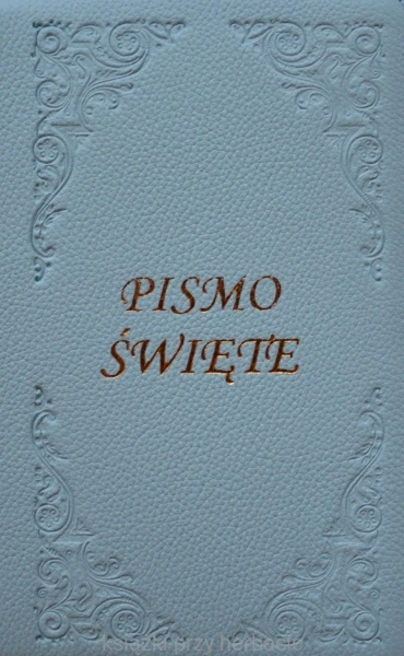 Biblia Tysiąclecia - Pismo Święte Starego i Nowego Testamentu_skórzany futerał niebieski_ksiegarniaksiazkiprzyherbacie.JPG