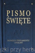 Pismo Święte Nowego Testamentu i psalmy, granatowe